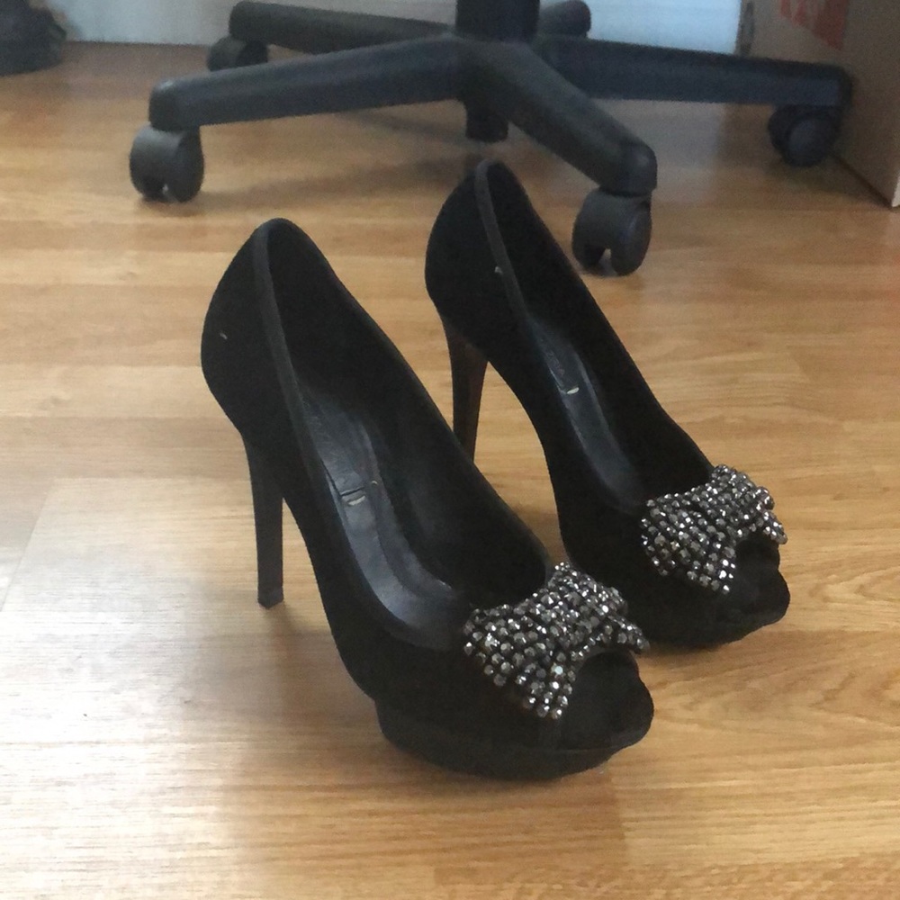 BCBG platforms heels